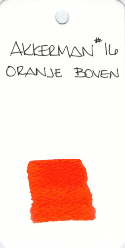 * ORANGE AKKERMAN ORANJE BOVEN 16